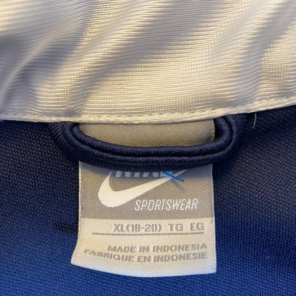 Nike Mens Jacket XL Navy & White Sportswear Full-Zip - Picture 3 of 6